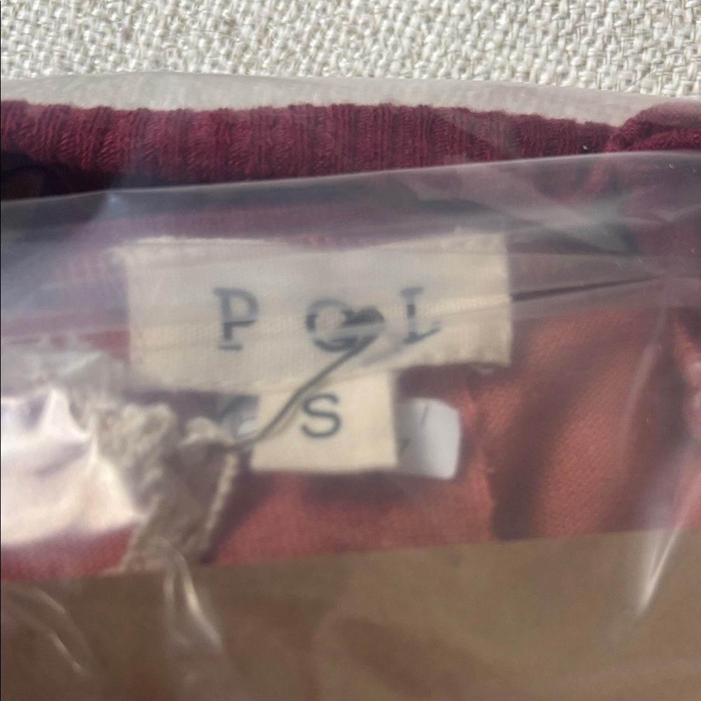 POL Slouch Shoulder Star Patch Long Sleeve Sweater Orange and Pink Sz Small - Picture 7 of 7